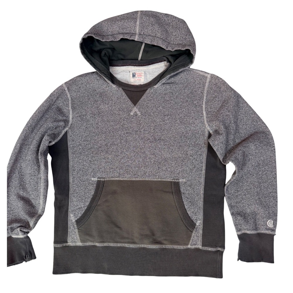 Champion Todd Snyder Hoodie Medium Gray Salt Pepper Pullover Cotton Blend